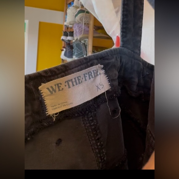 Free People Camilla Slim Bootcut Overall Jumpsuit Corduroy XS NWOT - Picture 5 of 7